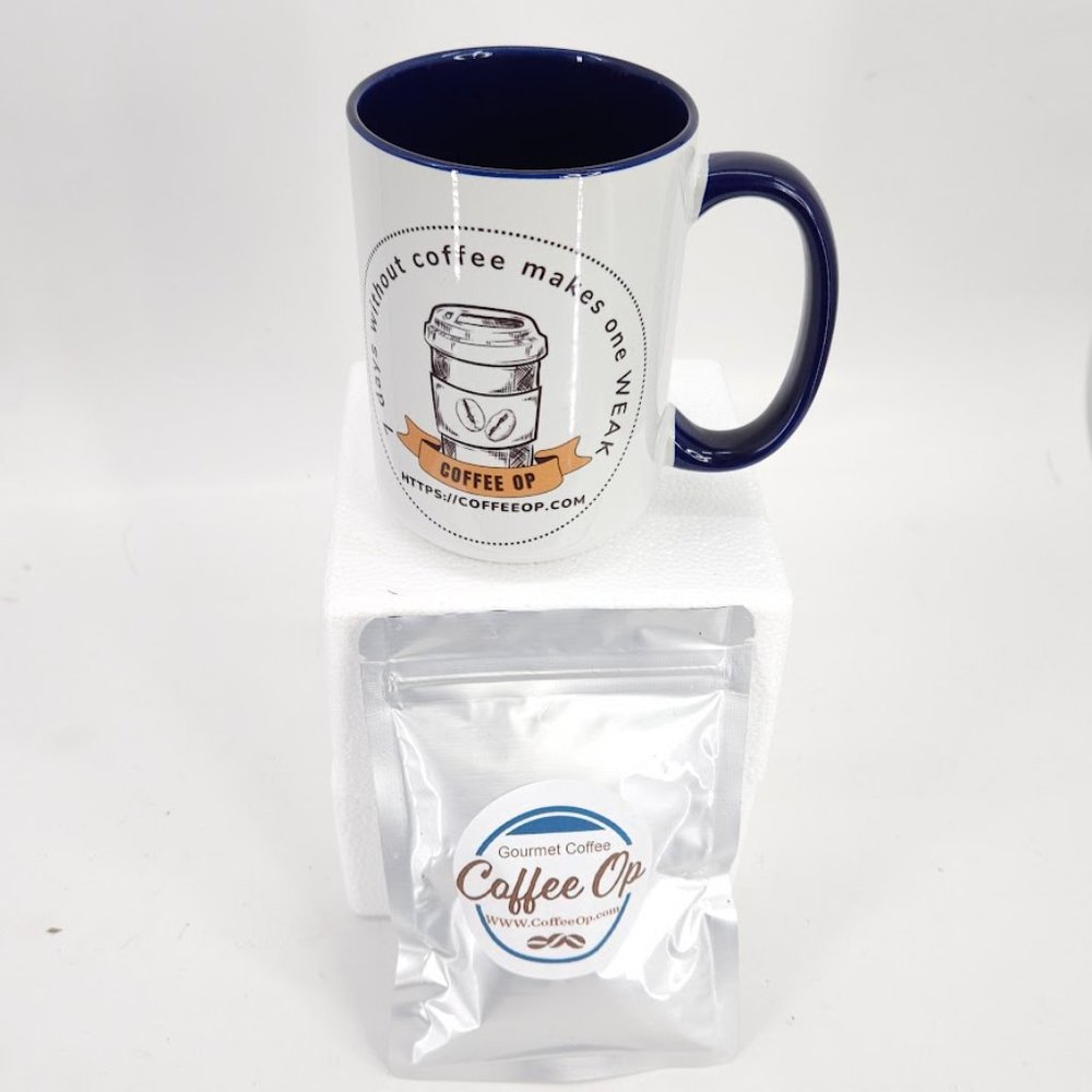 Coffee Op Exquisite 15 oz Coffee Mug Premium Porcelain + Free Gourmet coffee - Picture 10 of 16